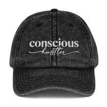 Load image into Gallery viewer, Conscious Hustler Vintage Cotton Twill Cap
