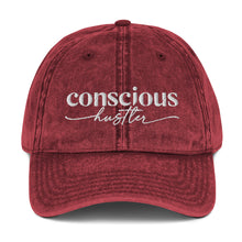Load image into Gallery viewer, Conscious Hustler Vintage Cotton Twill Cap
